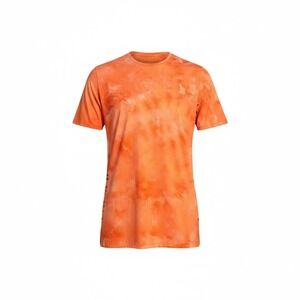 Lululemon Men's Always Agile Orange Tie Dye‎ Short Sleeve Athletic T-Shirt
